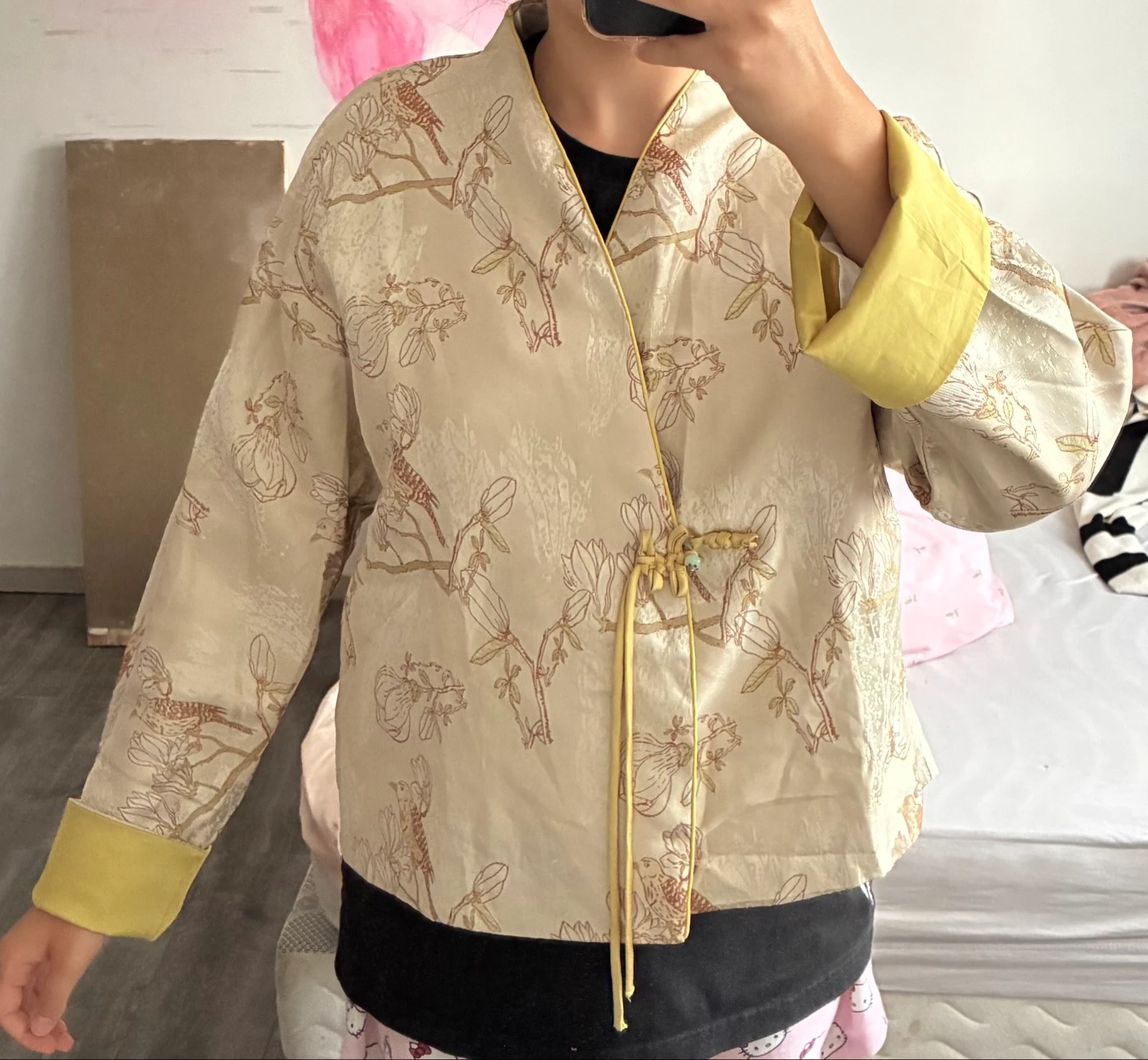 Blusa manga longa bordada – photo 4